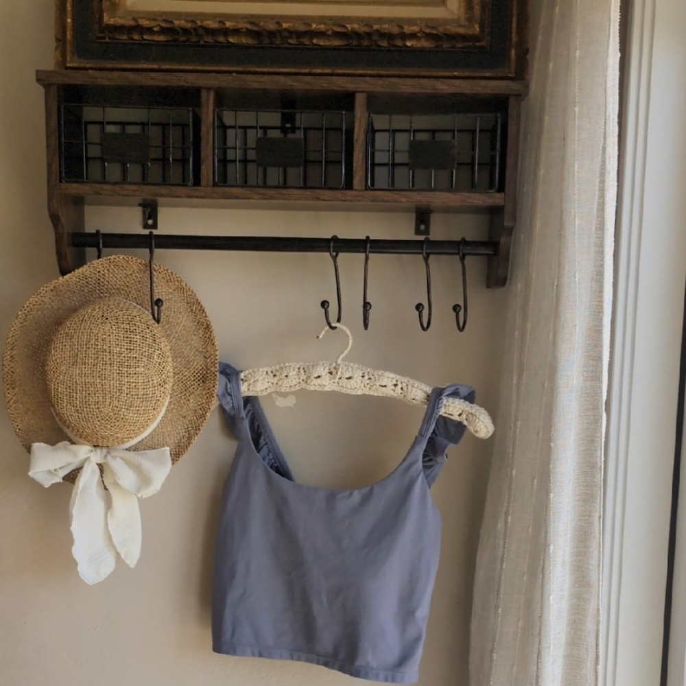 Women's Blue Sleeveless Top